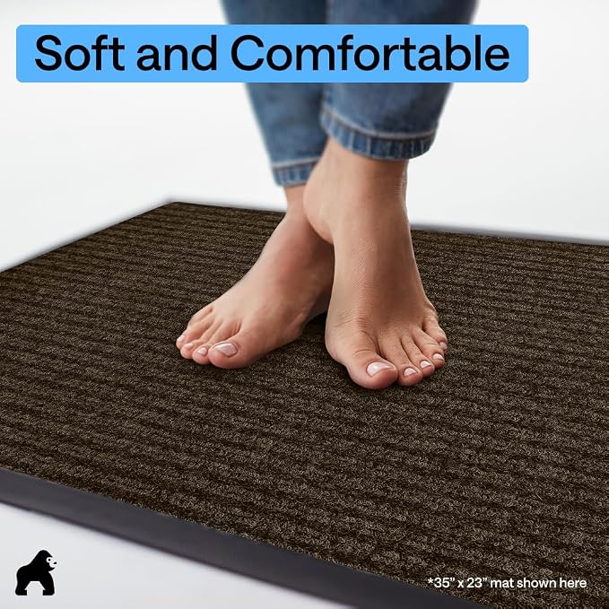 GORILLA GRIP Waterproof Traffic Guard Door Mat, Indoor and Outdoor Heavy Duty - Image 8