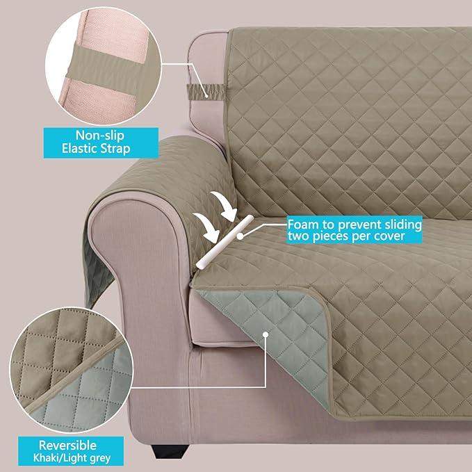 U-NICE HOME 4 Seater Sofa Cover 91 Inch Large Couch Covers - Image 4