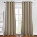 NICETOWN Taupe Room Darkening 102 inch Curtains, Grommet Thermal Curtains by NICETOWN