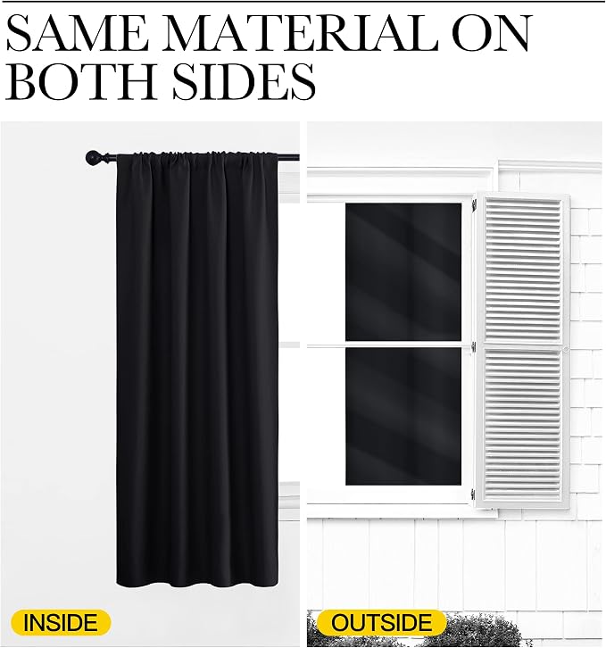 NICETOWN Halloween Kitchen Window Curtains Over Sink, Energy Smart Decoration - Image 6