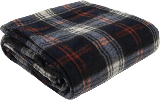 50x60 Throw Blankets, Plaid Fleece Throw Blankets for Bedroom, Couch, Livingroom, Chair, Pets, Outdoors