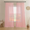 Joydeco Sheer Curtains 108 Inches Long, Window Curtains Privacy Assured by JOYDECO