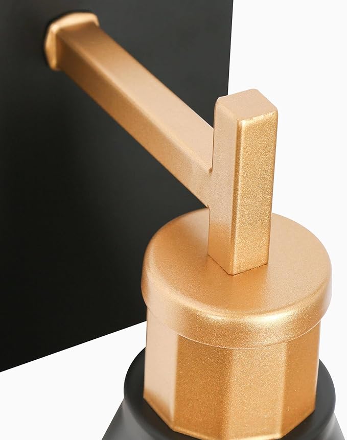 KSANA Black Gold Sconce, Modern Farmhouse Wall Sconces Lighting Fixture with Metal Shade for Bathroom, Kitchen, Bedroom and Stairway