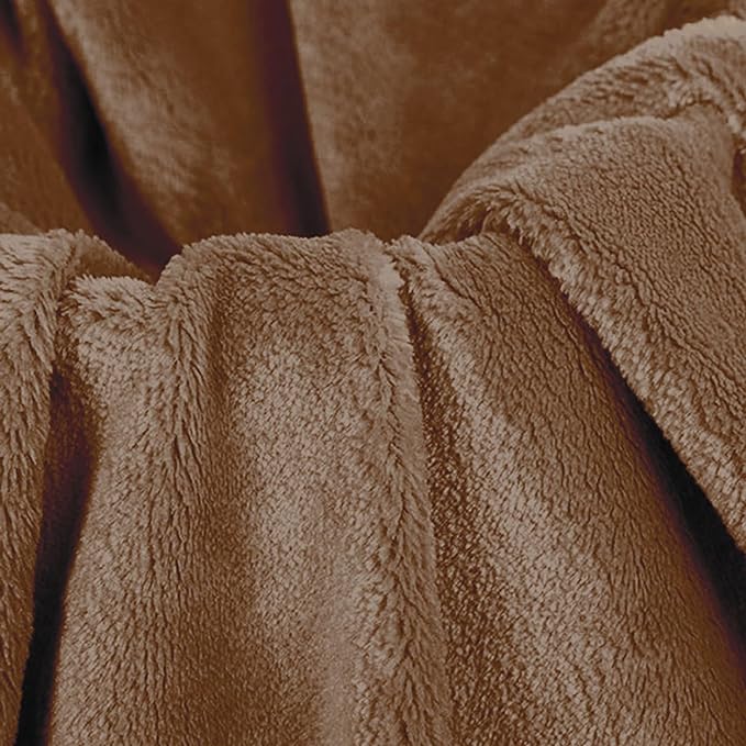 Big Huge Giant Bean Bag Chair for Adults, (No Filler) Bean Bag Chairs in Multiple Sizes and Colors Giant Foam-Filled Furniture - Machine Washable Covers, Double Stitched Seams (Coffee,5FT)
