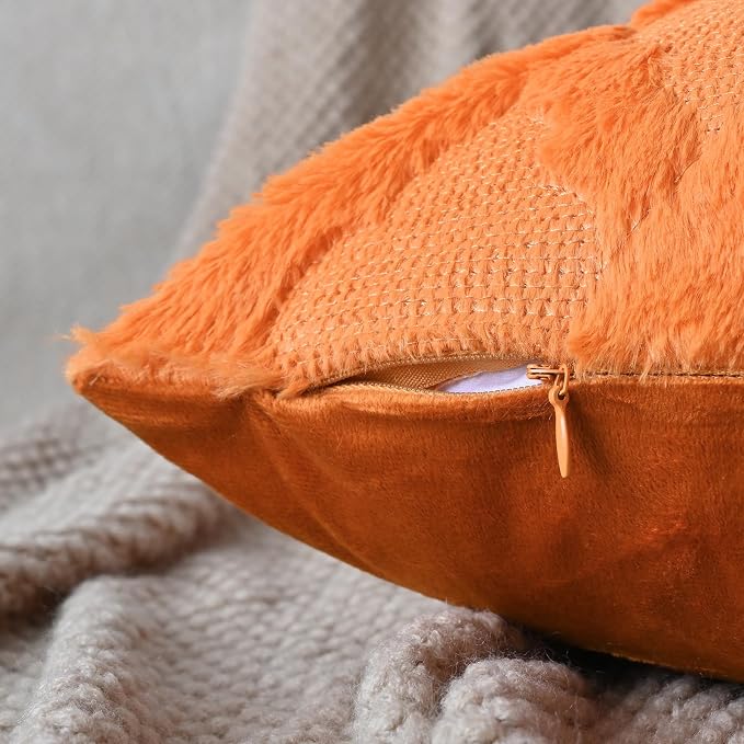 Set of 2 Soft Moroccan Throw Pillow Covers 20x20 Inch Plush Boho Decorative - Image 2