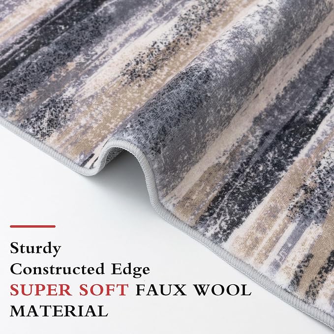 Lansny Modern Abstract Runner Rug 2x6 - Image 5