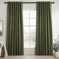 Long Blackout Curtains 108 Inch Long 2 Panels, Noise Reducing Spring Blackout by Topfinel