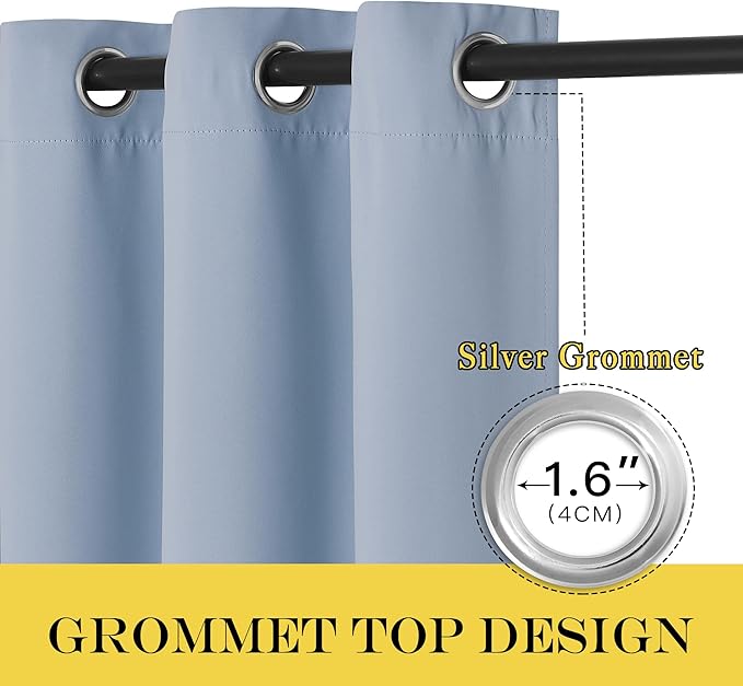 NICETOWN Door Curtain for Closet Doors 80 Inches Long 1 Panel, Room Divider - Image 6