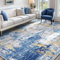 Washable Area Rugs 7x10 Non-Slip Modern Abstract Soft by RELEANY