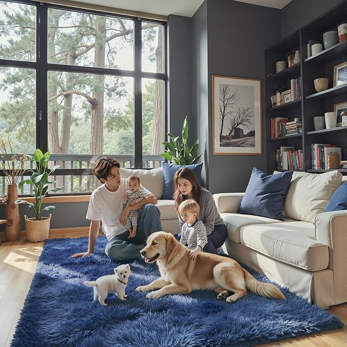 8x10 Area Rugs for Living Room Bedroom, Large Area Rug Shaggy Carpet Soft Plush - Image 8