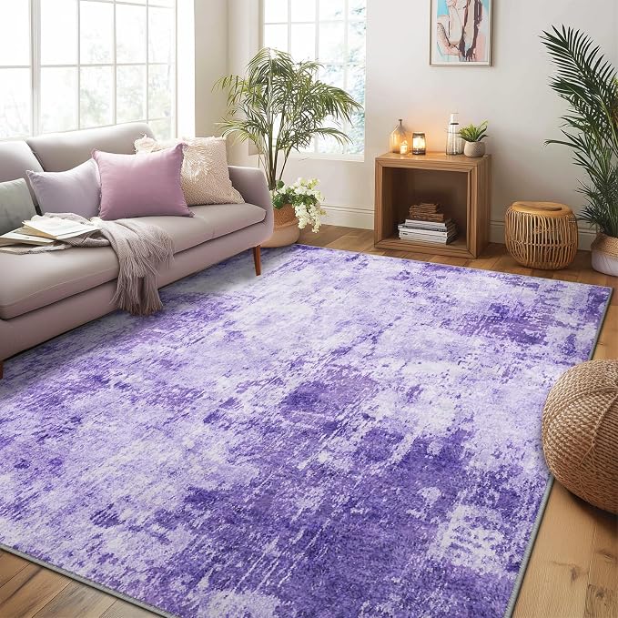 RELEANY Washable 6'x9' Abstract Area Rug - Image 7