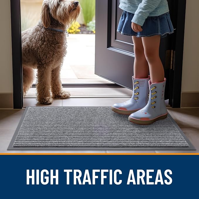 OLANLY Front Door Mat 71x47, Waterproof Heavy-Duty Indoor Outdoor Doormat | - Image 7
