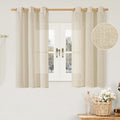 Sheer Linen Window Curtains 54 Inch Length by LAMIT