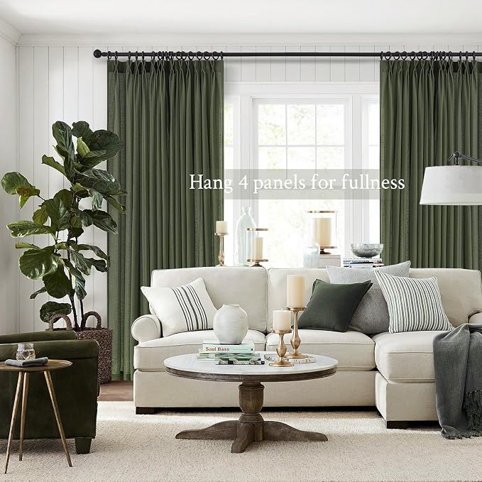 Topfinel 90 Inches Long Linen Curtains - Image 6