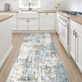 LOONGRUG Runner Rug 2x6 Washable Non-Slip Kitchen Neutral Modern Rug | Abstract by LOONGRUG