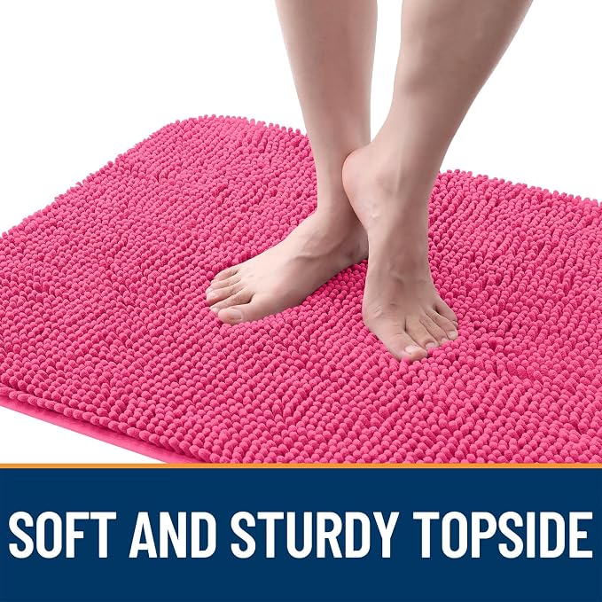 OLANLY Dog Door Mat for Muddy Paws 32x20, Super Absorbent Chenille Mud Mat | - Image 4