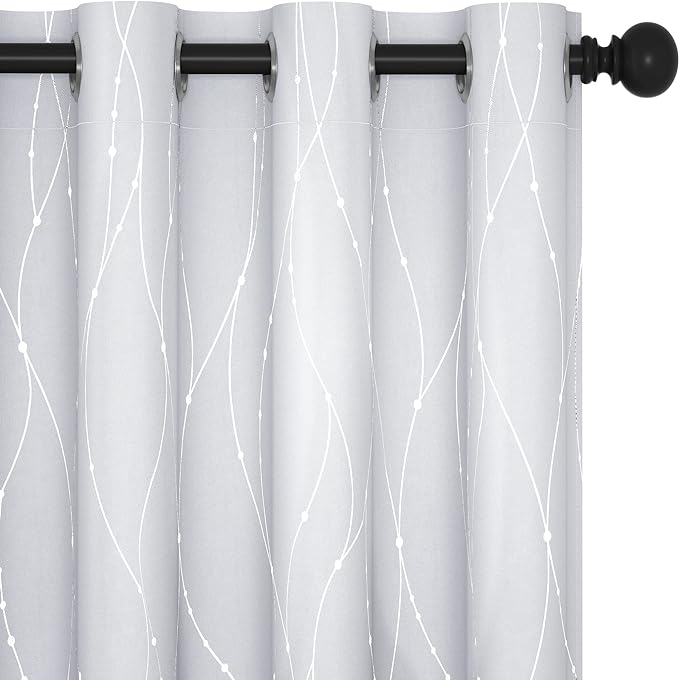 Deconovo Bedroom Curtains, Room Darkening Drapes, Thermal Insulated Soundproof by Deconovo