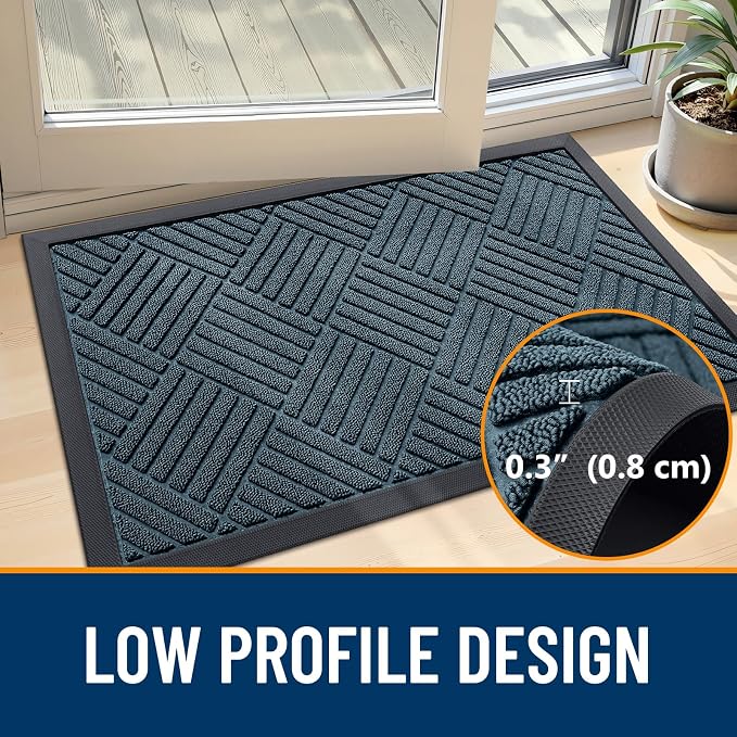 OLANLY Front Door Mat Outside Entrance 33x21, Waterproof Heavy-Duty Doormat | - Image 5
