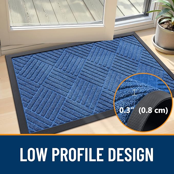 OLANLY Front Door Mat Outside Entrance, Waterproof Heavy-Duty Doormat | 29.5x17 - Image 6