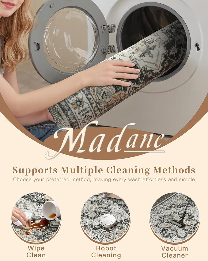 Madane Washable Entry Rug 3x4 Area Rugs - Image 8