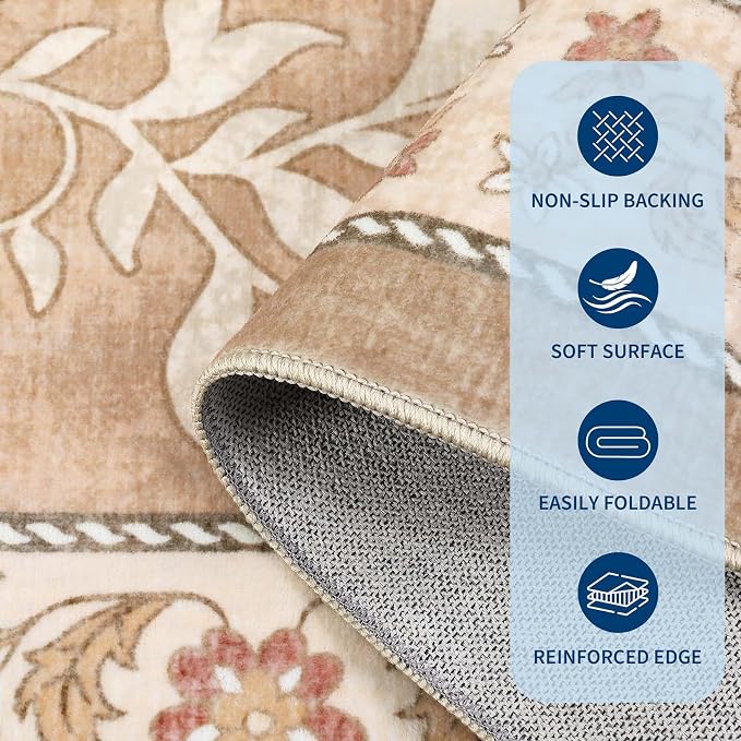 GarveeHome Provence 8x10 Area Rugs - Image 5