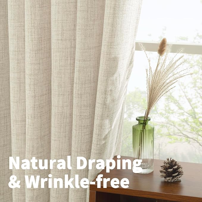 YoungsTex Linen Curtains 54 Inches Long - Image 4