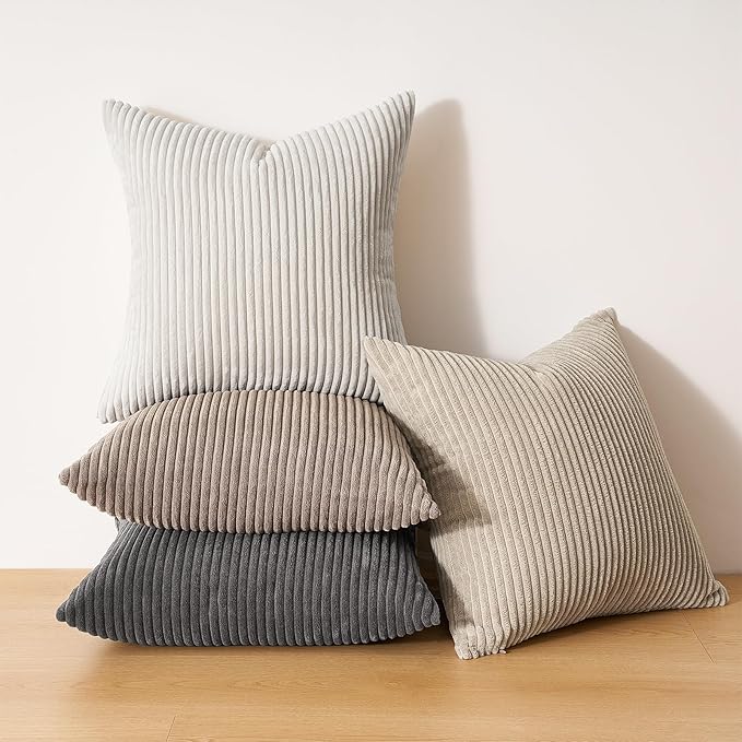 Topfinel 4 Packs Natural Decorative Throw Pillows Covers 18x18 Inch - Image 7