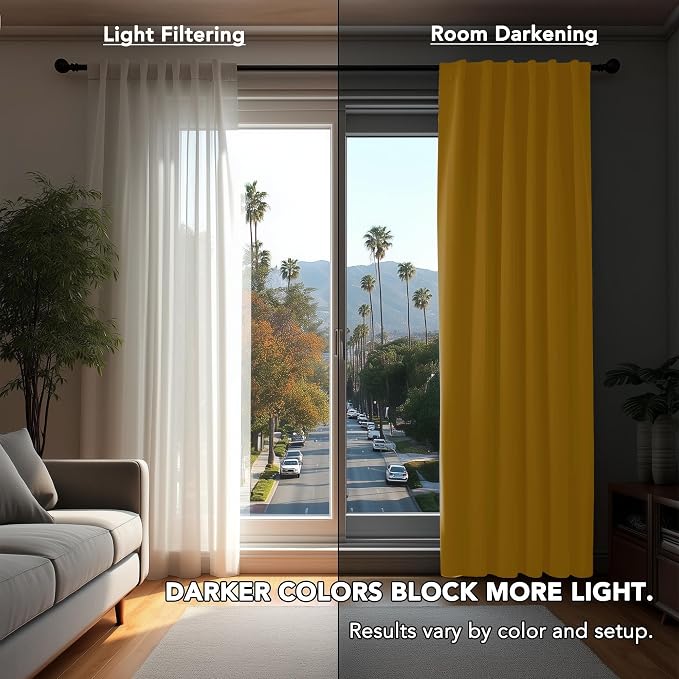 Deconovo Back Tab and Rod Pocket Blackout Curtains - Image 3