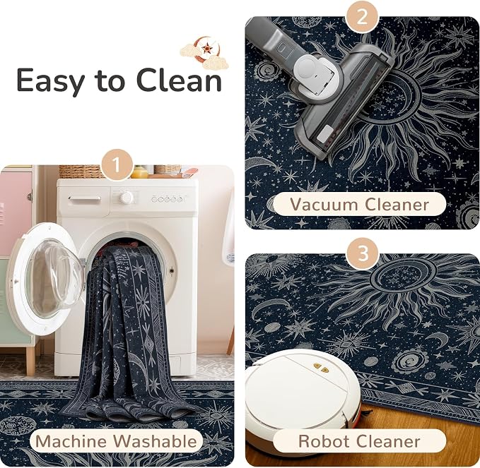 Vacuum-Friendly, 2x10 Washable Area Rug - Image 5