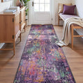 Washable Area Rugs 2'x8' Non-Slip Modern Abstract Soft by RELEANY