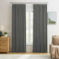 Blackout Pleated Curtains 84 Inches Long, Privacy Window Drapes by KEQIAOSUOCAI
