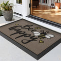 LUMI Outside Welcome Door Mat 17x30, Non-Slip Durable Rubber Easy Clean | Bee by LUMI