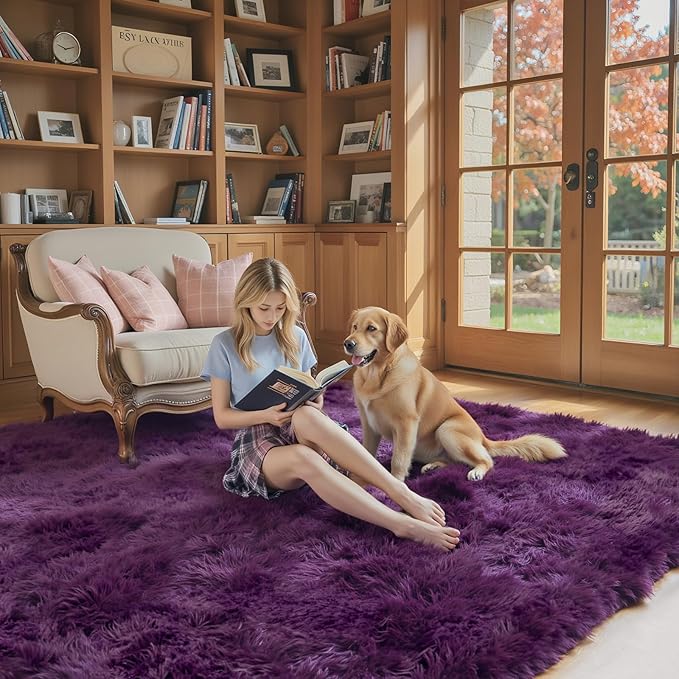 8x10 Area Rugs for Living Room Bedroom, Large Area Rug Shaggy Carpet Soft Plush - Image 3