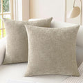 CaliTime Decorative Couch Throw Pillow Covers 26 X 26 Inches Light Taupe | Pack by CaliTime