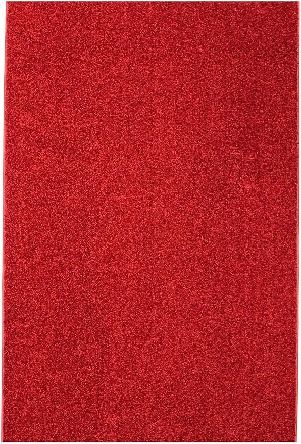 KOECKRITZ Soft and Colorful Kids Classroom Area Rugs (Passes Flammability Pill Test) Many Sizes and Bright Colors to Select from (8' x 12', Fire Engine)