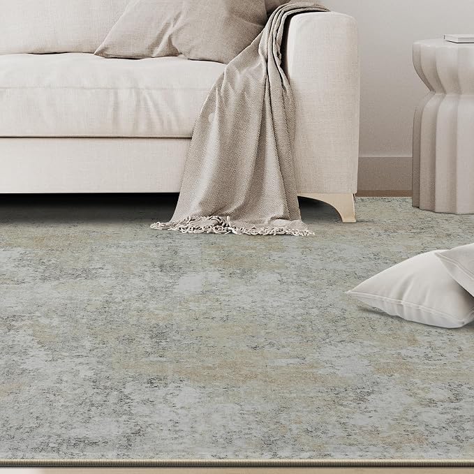 9x12 Area Rugs for Living Room Rug Washable: Abstract Large Rug for Dining Room - Image 9