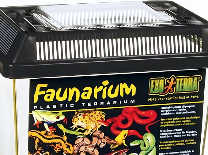 Exo Terra Faunarium, Plastic Reptile Terrarium, Small, PT2255
