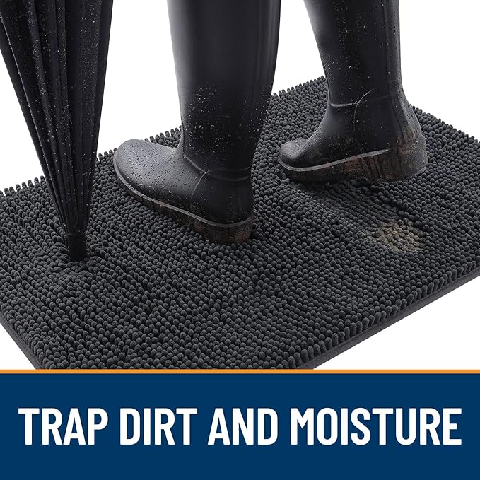 OLANLY Dog Door Mat for Muddy Paws 47x24, Absorbs Moisture and Dirt, Absorbent - Image 2