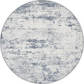 Round Area Rug Living Room: 4 ft Modern Washable Indoor Carpet | by FXRHLP