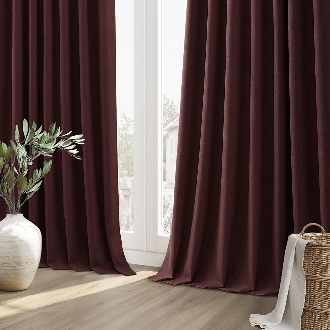 Guken 100% Blackout Curtains 102 Inch Length 2 Panels Set - Image 10