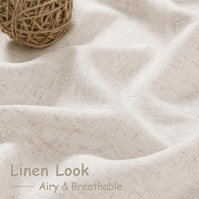 Extra Wide 100x96 Inch Linen Curtains - Image 5