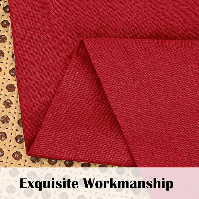FRAMICS Farmhouse Cotton Linen Curtains - Image 4