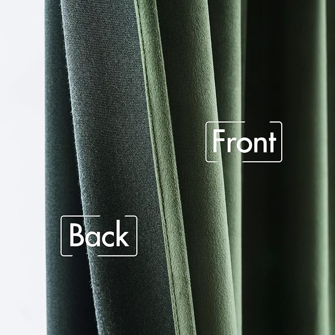 MIULEE Velvet Curtains 90 inches 2 Panels - Image 6