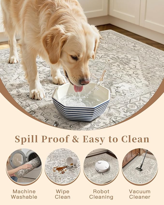 Madane 2-Piece Area Rugs Set, Small Kitchen Runner Non-Slip, Low Pile Floor - Image 7