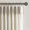 Topfinel 105 Inch Curtains 2 Panels Set, Two Packs Pinch Pleat Back Tab Linen by Topfinel