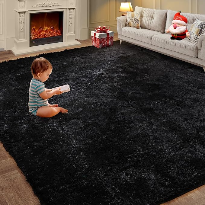 Large Shag Rugs 9X12, Plush Fuzzy Area Rugs by KNZE