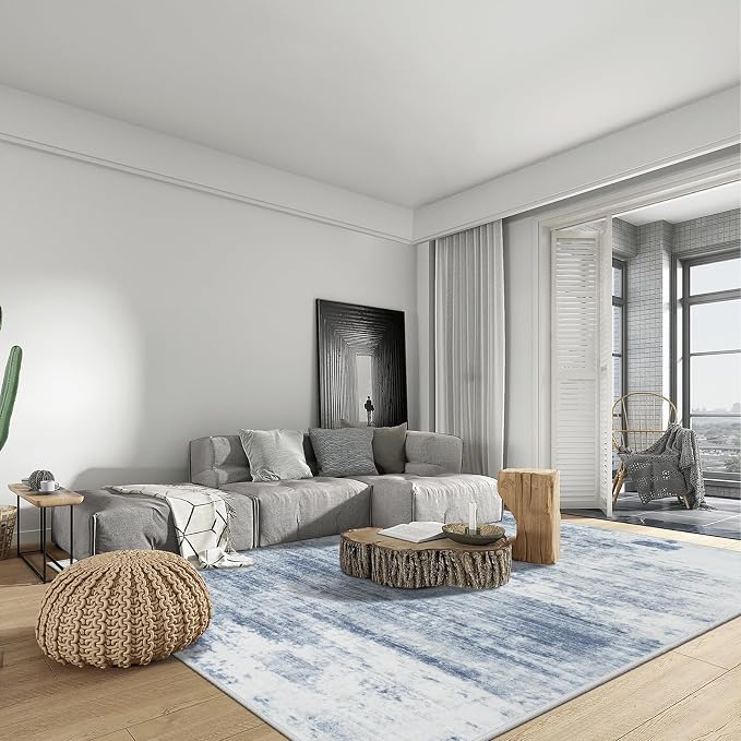 6x9 Area Rugs Washable Rug: Large Modern Abstract Living Room Rug Soft - Image 3