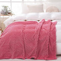 Rose Pink Throw Blanket 50"×60" inches Gifts by Puncuntex