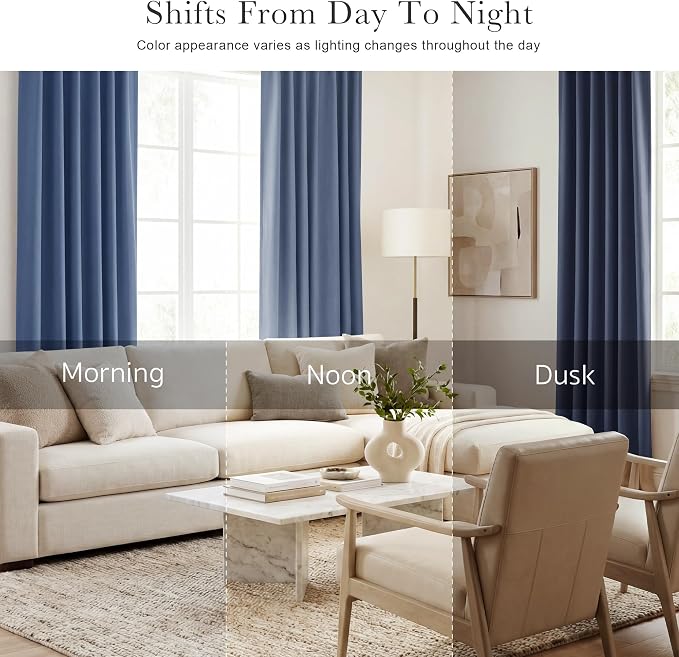 PONY DANCE Blackout Curtains Thermal Insulated Window Treatment Panels Room - Image 7