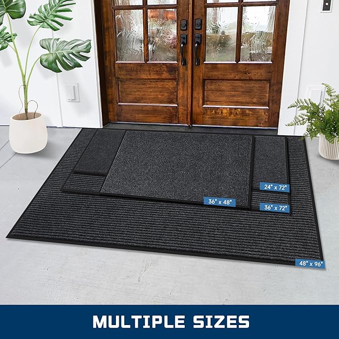 8'x4' Front Door Mat, Extra Large Indoor Outdoor Doormat, Heavy Duty Commercial - Image 7